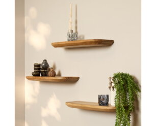 Wandplank Gusta Naturel | 60 cm | Set van 3