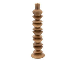 Candle holder Kasane large - bruin | BY-BOO