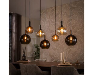 Hanglamp Moka 4+3L - Multi bruin