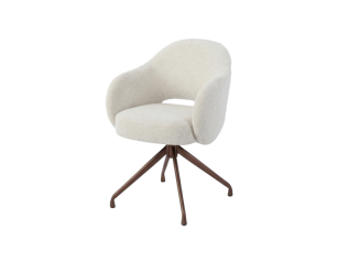 Porto Armstoel - Toro 25 cream - Anodic (draaibaar)