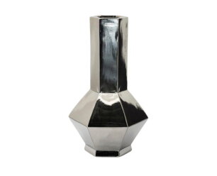 Vase Axis large - silver | BY-BOO