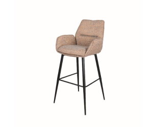 Barstoel London draaibaar Jupiter zwart - Be Amazing Rosewood 1670 - 65 cm