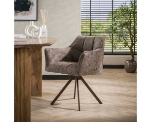 Armstoel Raster draaibaar VPE2 - Hoven taupe - brons