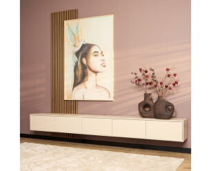 Zwevend tv meubel Vision Sand | 280 cm