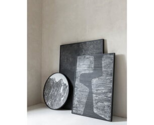 Wall panel Imaginary small,&Oslash;71x4 cm, jute