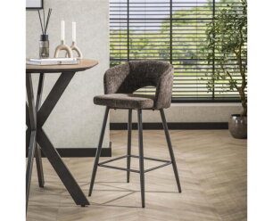 Barstoel boucle salon. VPE2 - Tissee cargo bruin