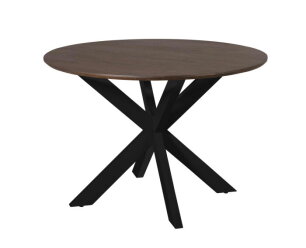 Eettafel Madison Brown | 110 cm | Poot Black