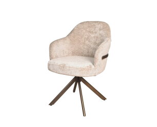 Eetkamerstoel New york poot Venus 360 anodic brown - be glory sand