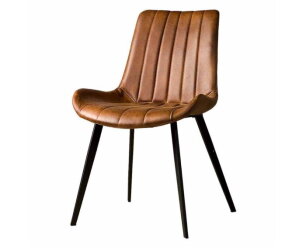 Eljas Stoel - fabric Savannah light brown