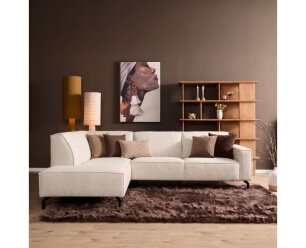 MySofa Floris Hoekbank Baltimore Beige Divan Links+2,5 zits