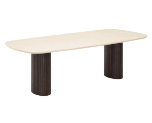 Dining table Maroon danish oval 240,76x240x110 cm, mahogany + mortex