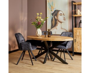 Eetkamertafel Denver | Ovaal | Mangohout | 180 cm