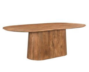 Eettafel Salvator ovaal 230 cm - Bruin | Livingfurn