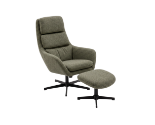 Relaxfauteuil Naarden met kantelfunctie en voetenbank - Mito hunter - groen