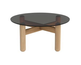 BUBLE COFFEE TABLE Ø100 CM SMOKED GLASS