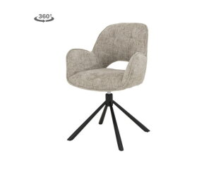 Isola Armstoel - fabric Haga 30 beige (draaibaar)