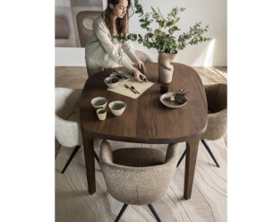 Eettafel Taylor 140x120cm - bruin | Eleonora