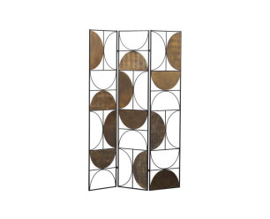 Kamerscherm Passage metaal Antique Brass/Zwart