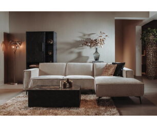 Leeds 2 5-AL + Chaise R - City 120 Beige