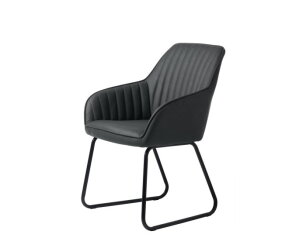 BROOKS ARMCHAIR DARK GREY PU