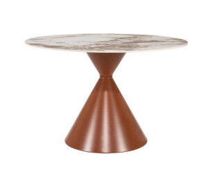 Dining table Roka 120x120cm - bruin | BY-BOO