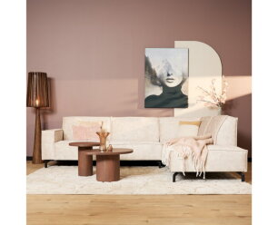 MySofa Hoekbank Floris | 2,5 zits + Divan Rechts | Beige |  Velvet