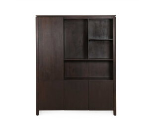 Vakkenkast XL Dallas Bruin Mangohout 160 cm