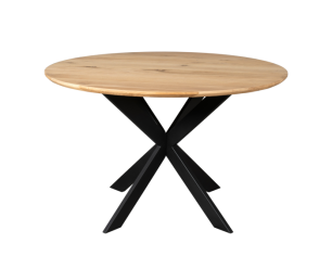 Eiken eettafel Ferris | Rond 130 cm | Naturel