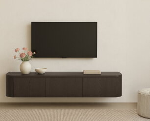 Novero Espresso Zwevend 180cm