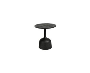 Elba Bijzettafel zwart rond 40 sm