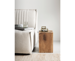 MUST Living bijzettafel Rio - teakhout stam - 38x25x25 cm
