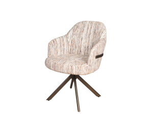 Eetkamerstoel New york poot Venus 360 anodic brown - be stylish multigrey