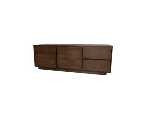 TV dressoir 150 met 2 deuren en 2 lades, Mango Dark Malt - Bloemfontein Collection