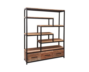 MONTREAL open wandkast bruin 150 cm Livingfurn kopen? € 1395 Gratis thuisbezorgd!