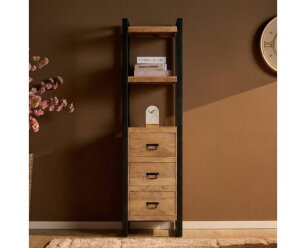 Boekenkast Britt | 55 cm | drie lades