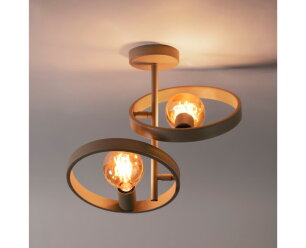 Plafondlamp Hover 2L - Beige