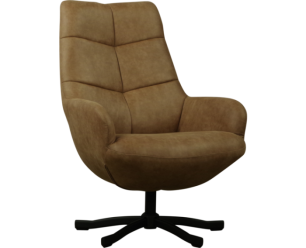 Fauteuil Dean stof Magnum Liver 10 taupe met hoge rug en pocketvering