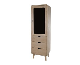 Vitrinekast 170 met 1 deur en 3 lades - Glostrup Furniture Collection