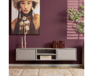 Zwevend tv meubel Ambiance Taupe | 160 cm