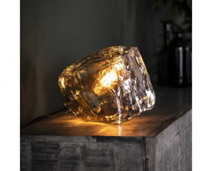 Tafellamp rock chromed - Chromed glas