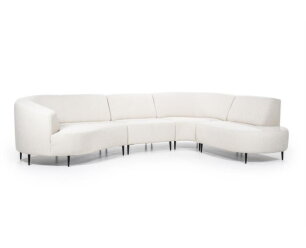 Modulaire Hoekbank Diane Leaf Natural – luchtige Designbank - 351x237 cm - SEVN