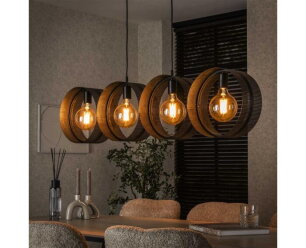 Hanglamp 4L ring geperforeerd - Charcoal