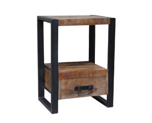 Koop het industriële nachtkastje Strong 50 cm breed! Slechts €239 | Meubelplaats.nl