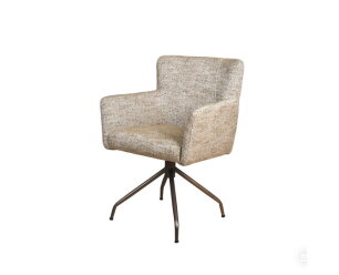 Eetkamerstoel Prague poot Atlas 360 anodic brown - be fashion olive 751