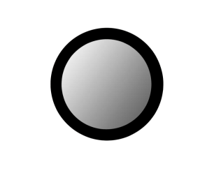 Spiegel Dide | 80 cm | Black
