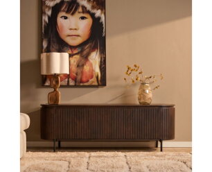 Tv meubel Solana Bruin Mangohout 165 cm