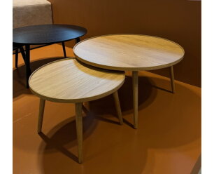 ADDA NEST OF 2 TABLES CIRCULAR EDGE