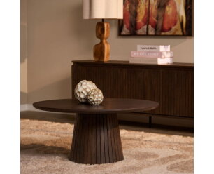 Salontafel Solana Bruin Mangohout 80 cm