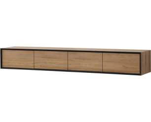 Montano hanging TV cabinet 220 - Legno puro Italia - Flap door - Flap door - Flap door - Flap door - Unlimited Laminate Collection