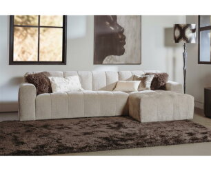 Hoekbank Austin 2 5-AR + Chaise longue links  - Haga 30 beige - 290x156x78 cm